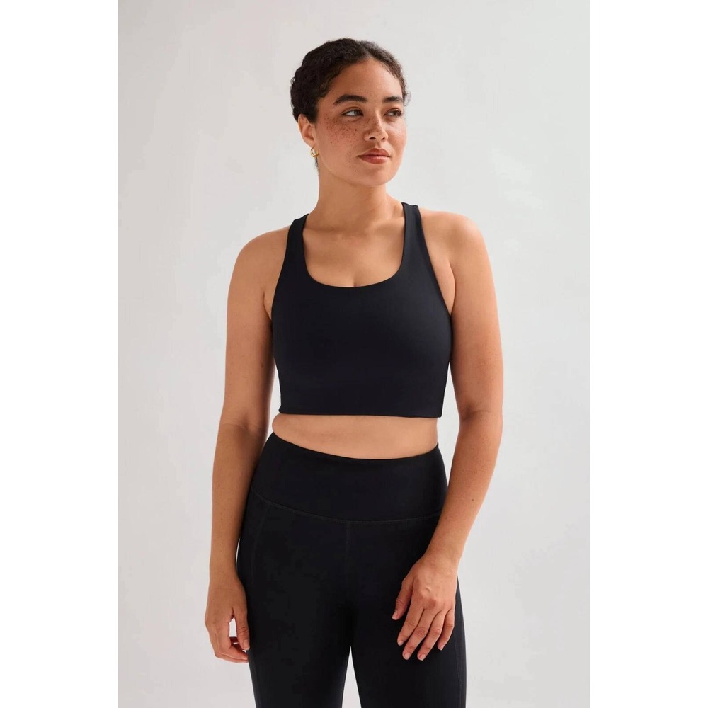 Girlfriend Collective Paloma Bra Women Medium High Neck‎ Racerback Crop